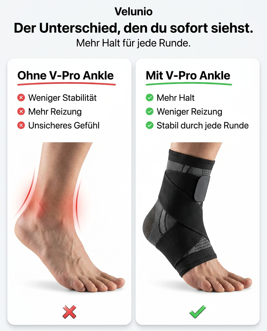 Velunio V-Pro Ankle | Bleib stabil. Bleib im Game.